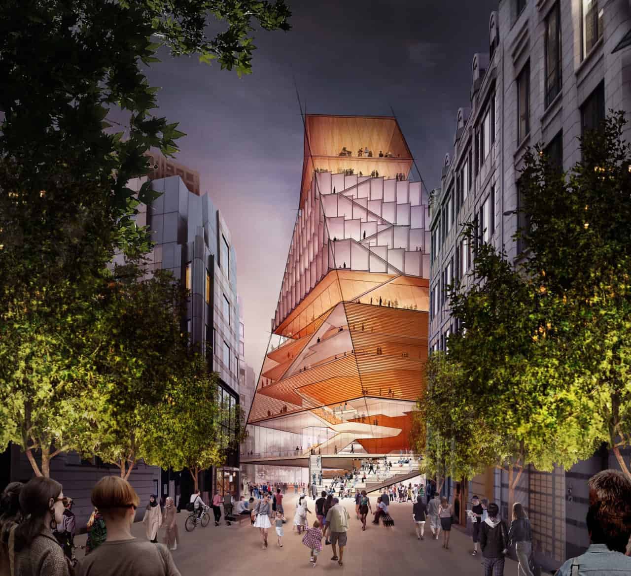 An artist’s impression of what was to have been the Centre for Music in central London