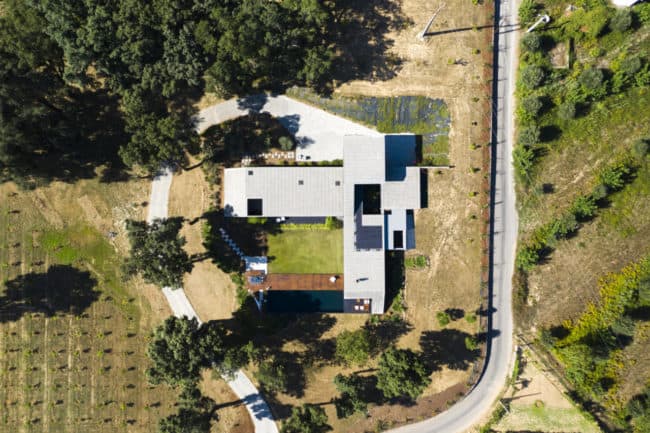 Aerial View of the Cork Oak House