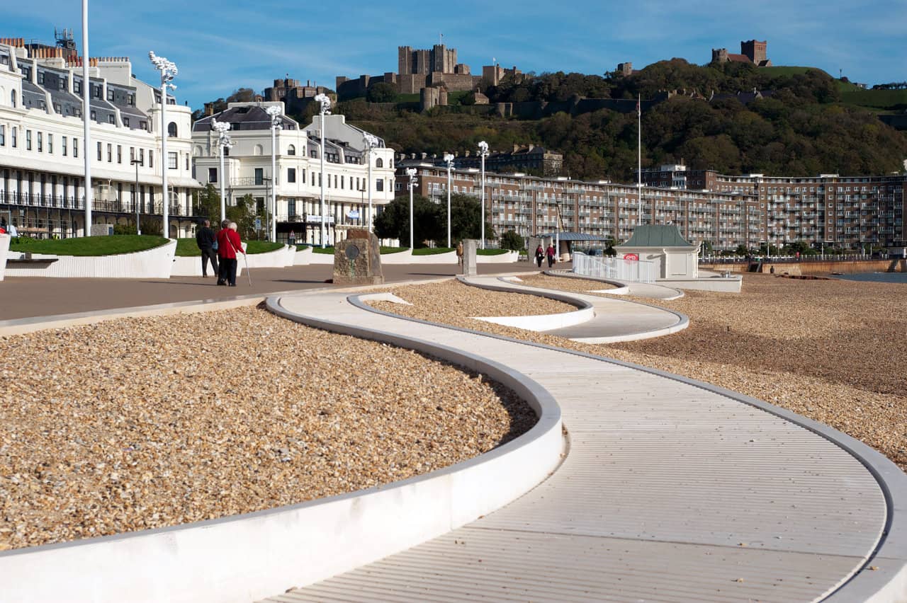 Three Waves Esplanade - a new seafront in Dover, England