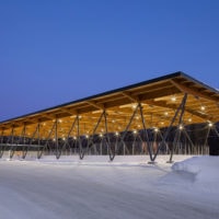 Parc des Saphirs skating rink by ABCP architecture