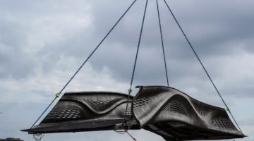 World’s first 3D-printed steel footbridge installed in Amsterdam