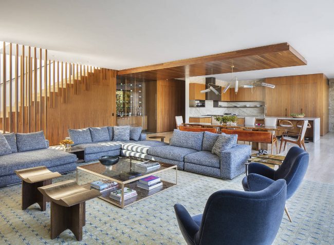 Living Room - San Remo Residence in Pacific Palisades