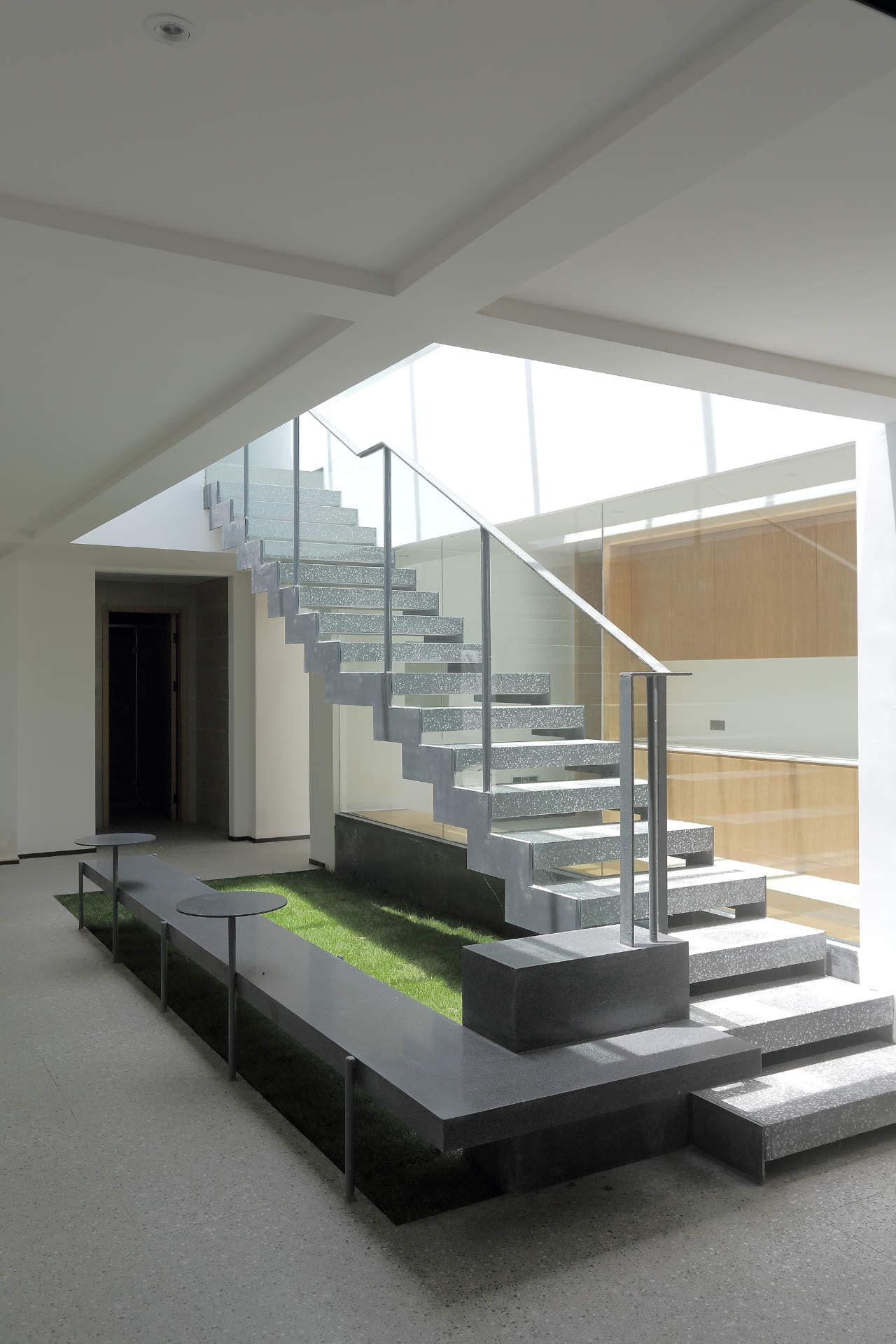 Newly added Staircase in first floor atrium