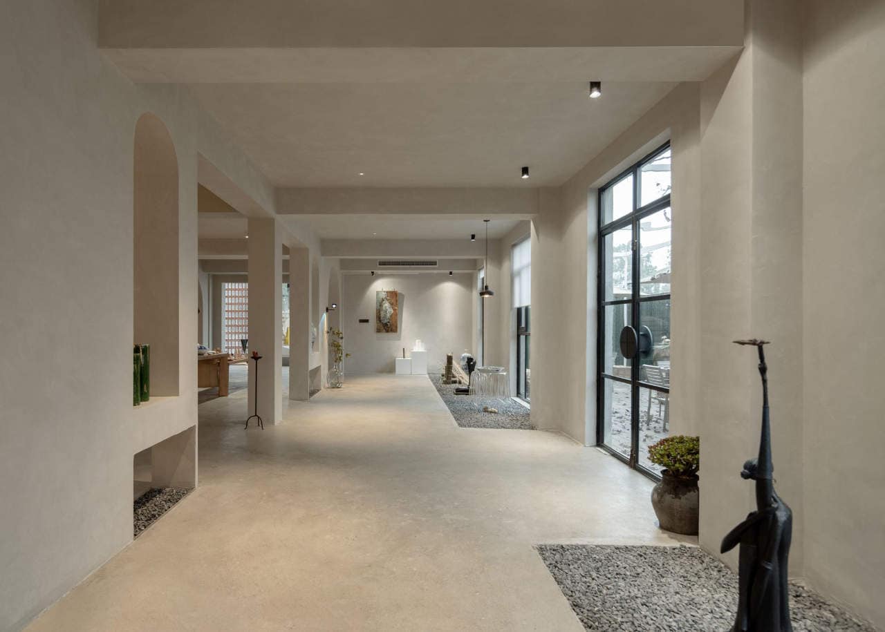 First Floor interior space of ceramic expert workshop